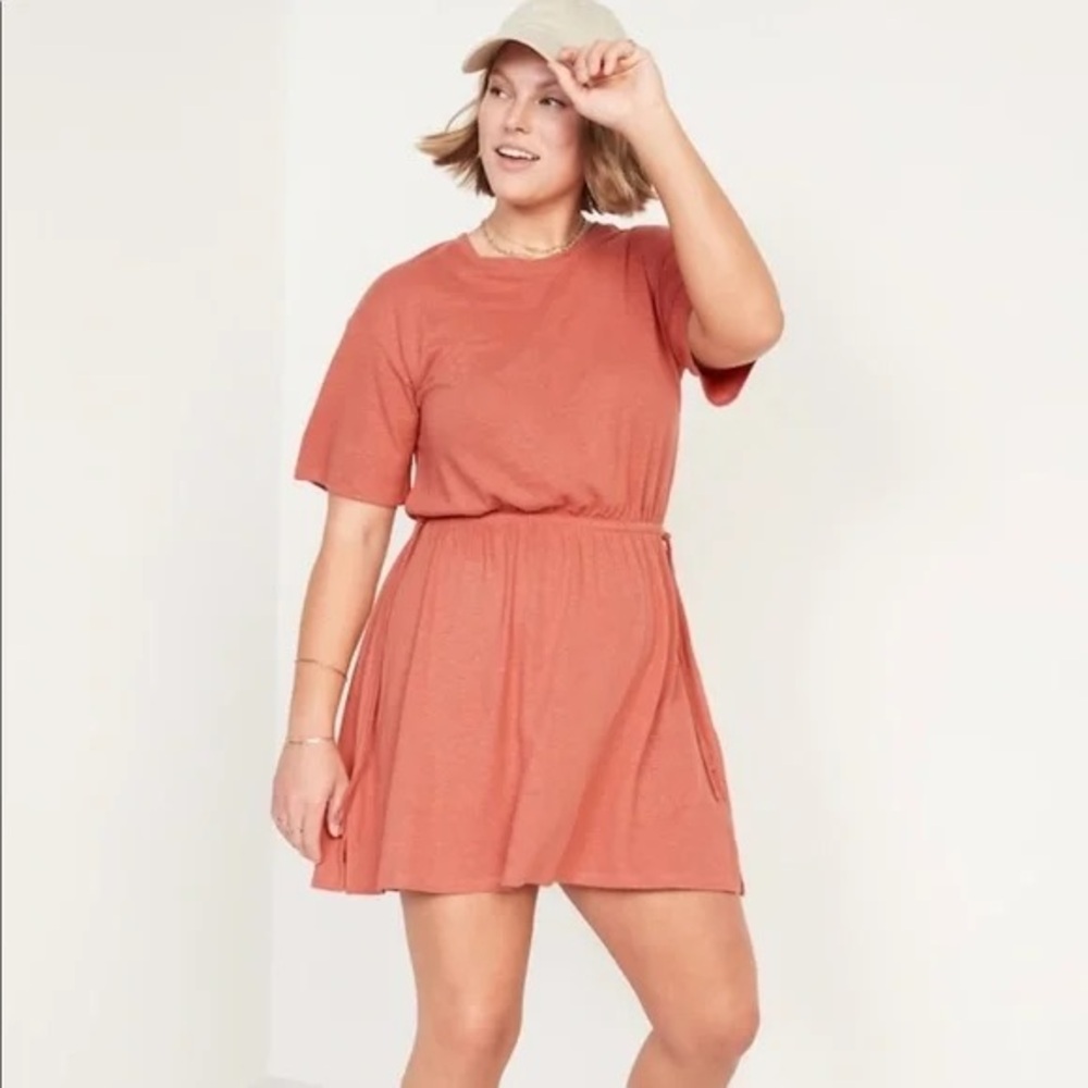Old Navy Knee Length Dress With Drawstring Waist
